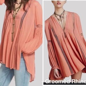 Free People Peach Mini Dress